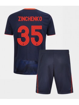 Detské Futbalové oblečenie Nottingham Forest Oleksandr Zinchenko #35 2025-26 Krátky Rukáv - Tretina (+ trenírky)